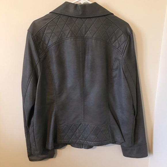 Alfani Faux Leather Jacket - Picture 2 of 4